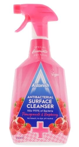 Image of Astonish Special Aromatic Edition Multi-Purpose Anti-Bacterial Surface Cleanser Spray, Pomegranate and Raspberry Scent, 750ml