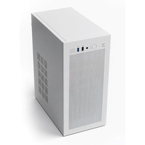 Image of Zalman CUBIX Compact Mini Tower mATX PC Case, Heavy-Duty 0.8T Steel Chassis, Micro-ATX DTX ITX SFF SFX HTPC Small Form Factor Chassis with USB 3.0, 80mm Preinstalled Fan, Fits ATX PSU, White