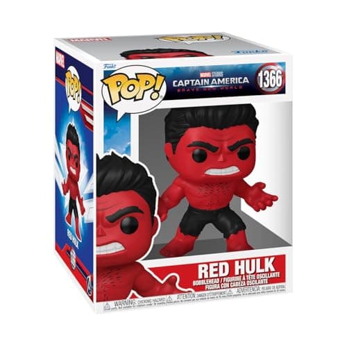 Image of Funko POP! Super: Captain America: Brave New World - Red Hulk - Vinyl Collectible Figure - Gift Idea - Official Merchandise - Toy for Children and Adults - Movies Fans
