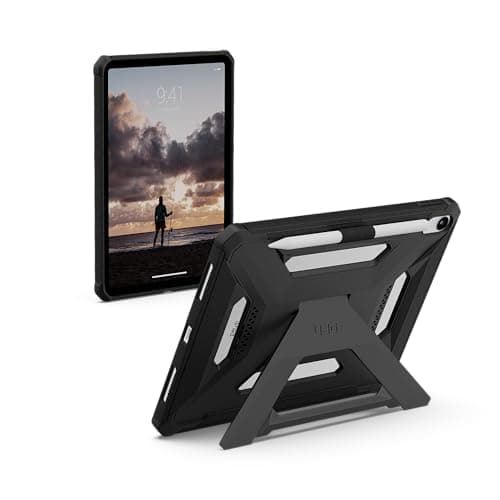 Image of URBAN ARMOR GEAR UAG Designed for iPad 11" A16 11th Gen 2025 Case A3354 A3355 - Rugged Protective Cover with Kickstand and Pencil Holder Scout Plus Black