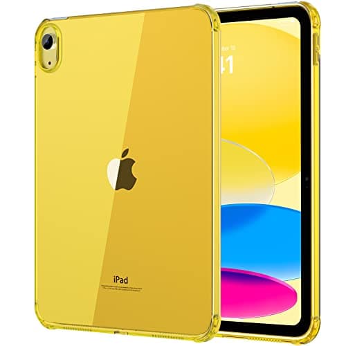 Image of MoKo Clear Case for iPad (A16) 11th Generation 2025 11-inch/10th Generation 2022 10.9 inch, Lightweight Soft TPU, Anti-Scratch Ultra Transparent Cover, Shockproof Impact Resistant, Clear Light Yellow