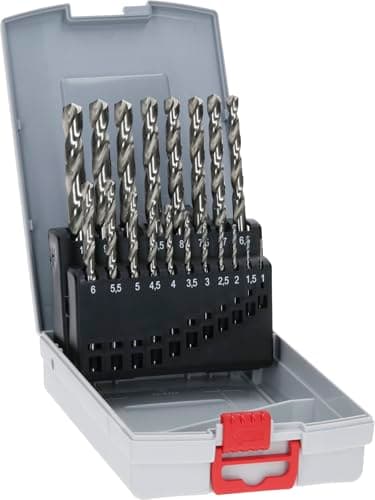 Image of Bosch Professional 19pc. HSS-G ProBox Metal Drill Bit Set (for Steel, Ø 1-10 mm, Accessories Drill Driver and Drill Stand)