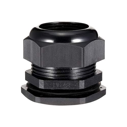 Image of PG48 Cable Gland Connector Waterproof Plastic Cable Gland Joints Black for 37-44 mm Diameter Wire
