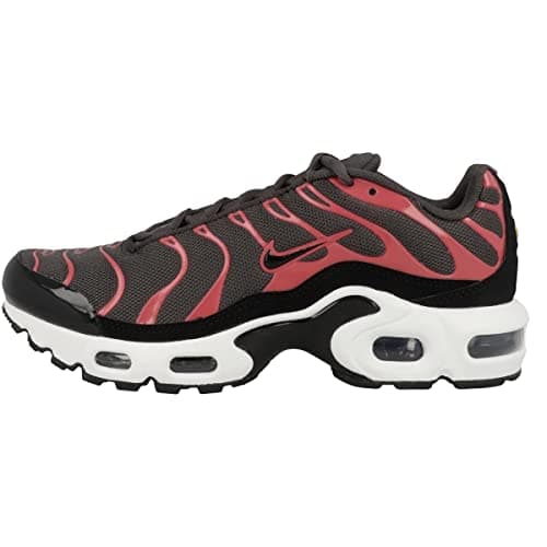 Image of Nike Unisex Children's Trainers Low Air Max Plus (GS), Medium Ash Black Siren Red White Cd0609 200, 4.5 UK