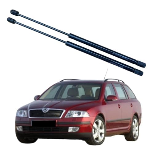Image of MOXSTRUTS, 2x Rear Tailgate Boot Gas Spring Struts For SKODA OCTAVIA MK2 ESTATE (1Z5) (2004-2013), Lift Support System 480 (N) 492 mm