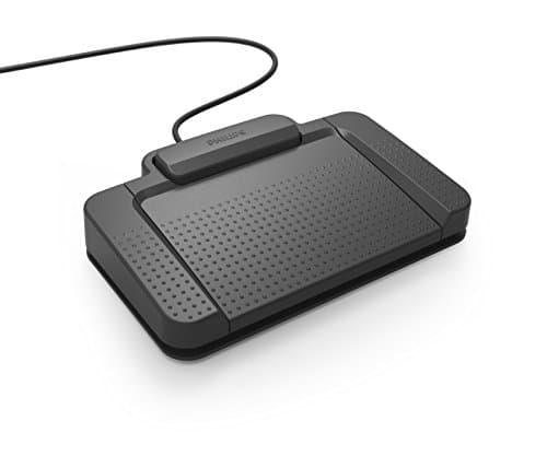 Image of Philips ACC2330 Foot Control for Digital Dictation Systems 4 Pedal Individually Configurable Non-Slip Robust Ergonomic Design USB Anthracite