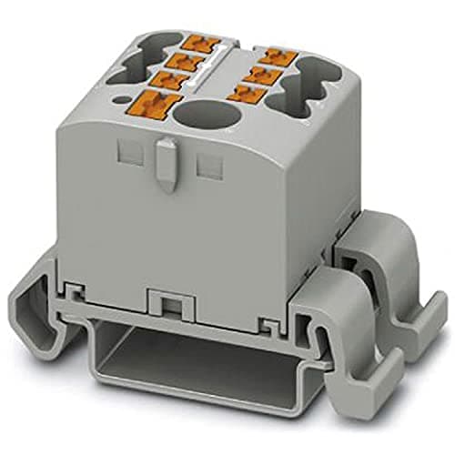 Image of PHOENIX CONTACT PTFIX 6/6X2,5-NS35A GY — Horizontal Distribution Block and Integrated Power Supply, 690 V, 24 A, Number of Connections, Cross Section 0.14 mm²