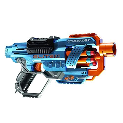 Image of Nerf Elite 2.0 Commander RD-6 Blaster Toy for 8+ Year Old Kids, Dart Launcher with 12 Nerf Elite Foam Darts and a 6-Dart Rotating Drum