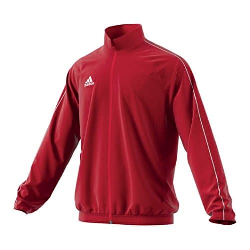 Image of Adidas Kid's Core 18 Presentation Jacket, Power Red/White, Size 128
