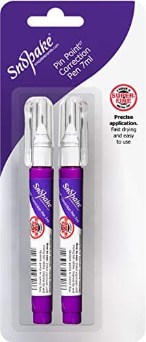 Image of Snopake PinPoint Correction Pen - 7ml [Pack of 2] Ref: 15835