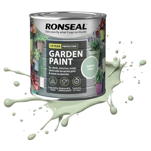 Image of AOC24 2.5L Garden Paint Sapling Green, Water Based Outdoor Paints, Long Lasting Weather Resistant, Fast Drying Color for Wood, Bricks, Pots, Anti Crack Peeling DIY Paint (Sapling Green, 2.5 L)