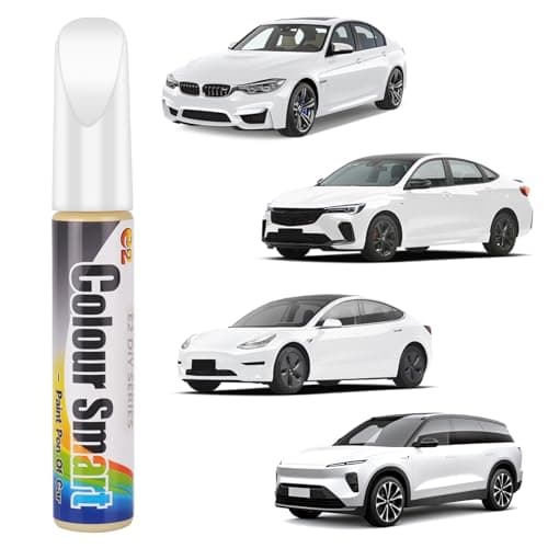 Image of flintronic Car Touch Up Paint Pen, 12ml Car Scratch Repair Pen, Scratch and Chip Repair for Cars, Quick and Easy Solution car-scratch Remover Pens for Vehicles, Rim, Automotive Scratches (White)