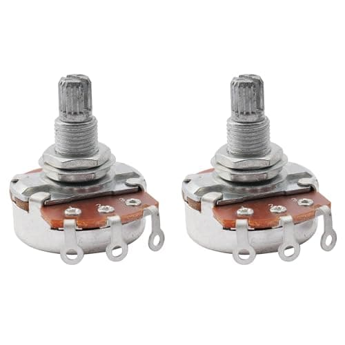 Image of Musiclily Metric Full Size 18mm Split Shaft Pots A500K Guitar Potentiometers (2 Pieces)