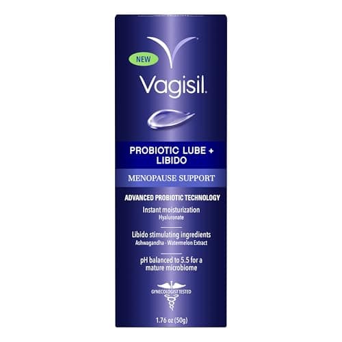 Image of Vagisil Menopause Support, Probiotic Lube & Lubido With Advance Probiotic Technology. Instant Moisturaisation With Lubido Stimulating Ingredients, 50g