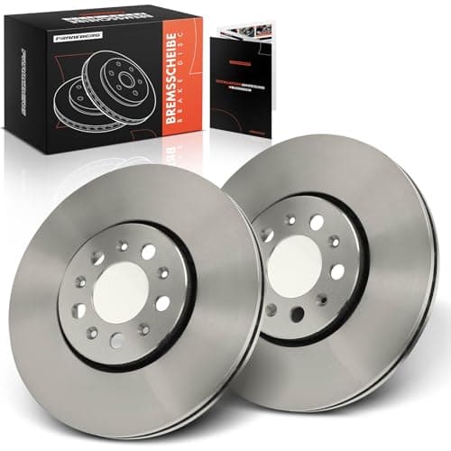 Image of Frankberg Brake Disc Set incl. 2x Discs Front Vented Ø287mm Compatible with Golf IV 1J1 Polo 6C1 6R1 Fabia II 542 Polo 9A 9N Fabia Replace# 6R0615301A,JZW615301D