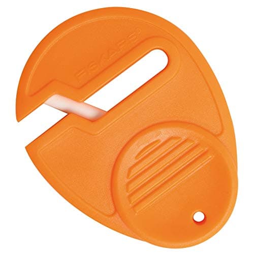 Image of Fiskars Universal scissor sharpener, For right and left-handers, Ceramic sharpening heads/plastic housing, Orange, Sewsharp, 1003871