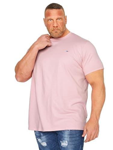 Image of BadRhino Big & Tall Core T-Shirt - Men's - Plus Size Curve Light Pink