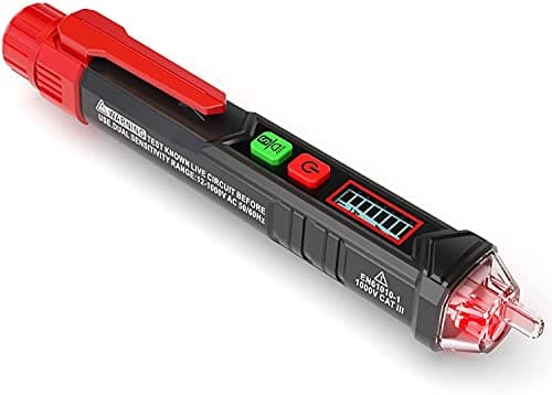 Image of KAIWEETS HT100 Voltage Tester, Dual-Range 12V-1000V/48V 1000V Non-Contact Electrical Tester, Voltage Sensitivity Electric Compact Pen with NCV, LED Flashlight, Buzzer Alarm, Wire Breakpoint Finder