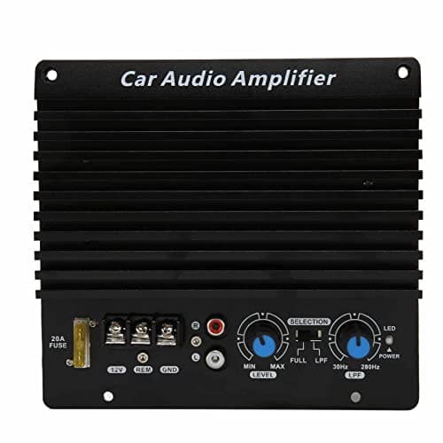 Image of Cocoarm 12V Car Amplifier Board, Aluminum Alloy Subwoofer Plate Amplifier, 300W Maximum Power, Push 8-12 Inch Woofer
