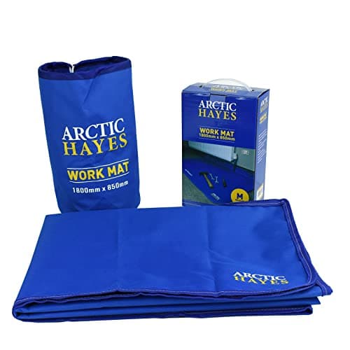 Image of Arctic Hayes ARCWM2 Plumbers' Work Mat, Anti-slip, Waterproof & Chemicals’ Resistant Floor Protector Mat (1800mm x 850mm), Suitable for Indoor & Outdoor Use
