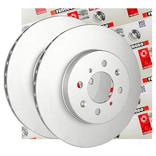 Image of FERODO BRAKE DISC | DDF2466C | FRONT | FOR NISSAN LEAF 2010-2017 | OE-MATCHING QUALITY | SMOOTH & QUIET PERFORMANCE