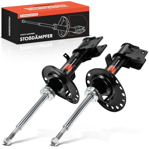 Image of Frankberg 2x Shock Absorber Strut Front Left Right 489mm Gas pressure Compatible with DS5 KF 1.6 THP 165 Hybrid 1.6 BlueHDi 2011-2018 Replace# 9678530980