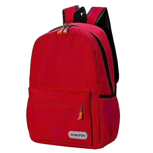 Image of POWOFUN 15 inch Kids Backpack Lightweight Elementary School bag Kindergarten Bookbag Casual Travel Daypack Children Backpack for Girls Boys