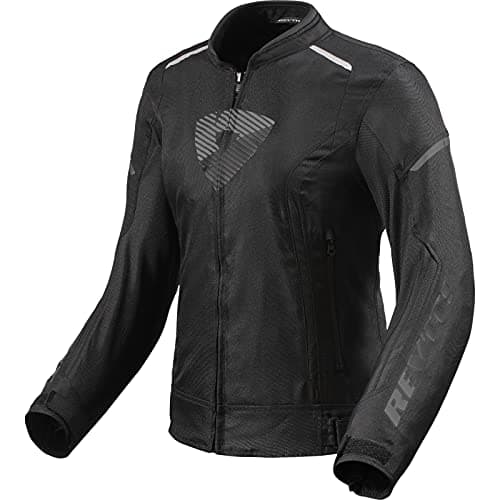 Image of REV'IT! Revit Sprint H2O Ladies Motorcycle Textile Jacket, black/dark grey, 42