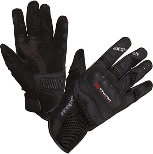 Image of Modeka Sonora Motocycle Gloves, black/red, 9