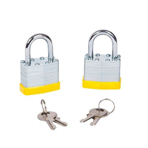 Image of 2 Pack 50mm Laminated Keyed Alike Padlocks Same Keys