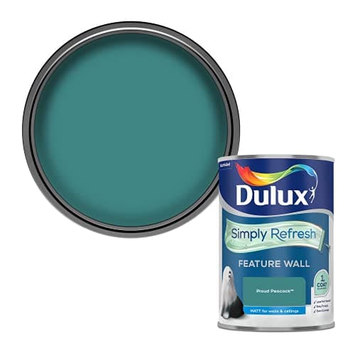 Image of Dulux Simply Refresh Feature Wall Matt Emulsion Paint - Proud Peacock - 1.25L, 5569251