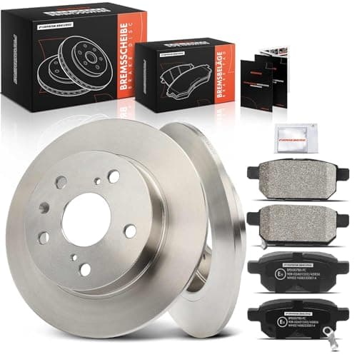 Image of Frankberg Brake Kit incl. 2x Brake Disc + 4x Brake Pad Rear Compatible with Vitara LY Swift IV FZ NZ SX4 S-Cross JY Replace# 5580068L10