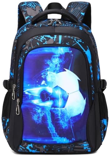 Image of ADGBPE School Bag Boys Backpack for Teenage Heavy Duty Teen Rucksack Kids Large Secondary Waterproof Big Durable Bookbag (5-Blue)