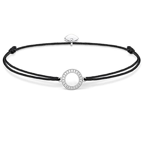 Image of Thomas Sabo Women Bracelet Little Secret Circle Zirconia 925 Sterling Silver LS010-401-11-L20v