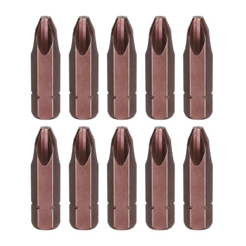 Image of sourcing map 10pcs PH3 Phillips Screwdriver Bit 5/16" Hex Shank 32mm/1.26" Length Magnetic Cross Head Hex Bits S2 Steel Screw Driver Bit for Impact Electric Screw Driver Power Tools, Red