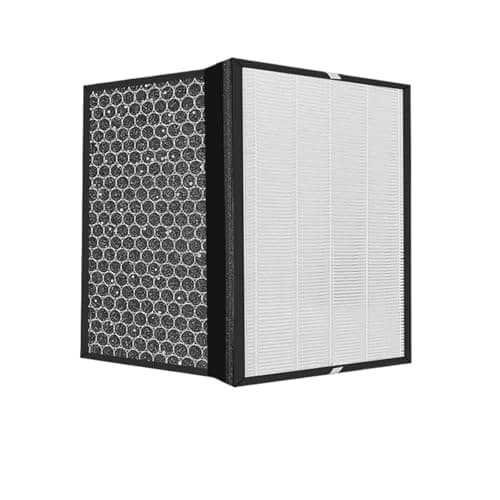 Image of Air Purifier Filter Composite Filter, Compatible for Delonghi, AC150 AC100 Air Purifier Parts 259x259x30mm,Multi-Layer,Odor-eliminating(2pcs)