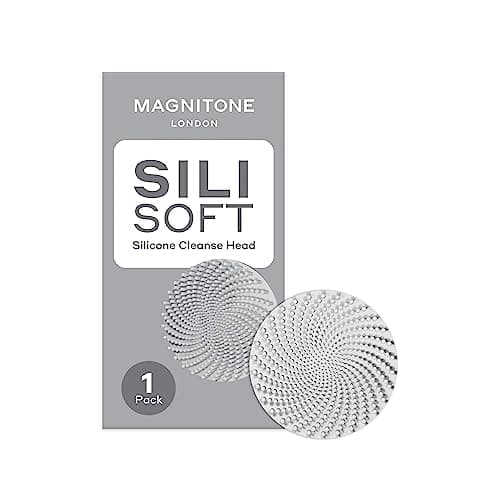 Image of MAGNITONE SiliSoft® Silicone Cleansing Brush Head Replacement Head for MAGNITONE BareFaced2, BareFaced3 and First Step Cleansing Brushes
