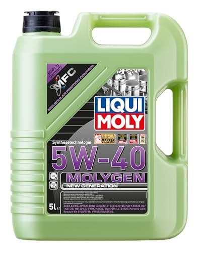 Image of LIQUI MOLY Molygen New Generation 5W-40 5L Engine oil SKU: 8536, yellow