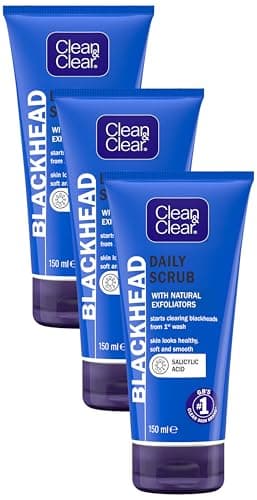 Image of Clean & Clear Blackhead Clearing Daily Scrub, 150 ml (Pack of 3)