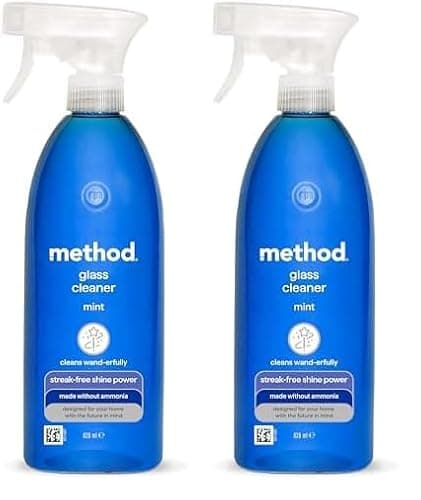Image of Method Glass Cleaner Spray, Mint, 828 ml (Pack of 2)