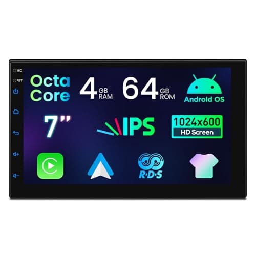 Image of XTRONS Android Universal Double Din Car Stereo 7" IPS Screen Touch Screen Android Car Radio Player Octa-Core 4GB+64GB w GPS Navigation CarAutoPlay Bluetooth 5.0 ROHM DSP Global 4G LTE Dual Band WiFi