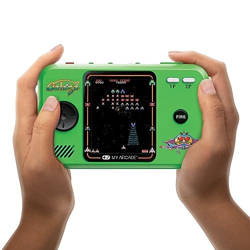 Image of Console de jeu rétro Pocket Player PRO - Galaga - Atari - Ecran 7cm Haute Résolution