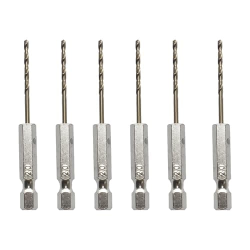 Image of DEFIYEAR 6PCS 2mm Wood Drill Bit, Hex Shank Pilot Drill Bits High-Speed Steel, Pilot Hole Drill Bits for Wood Metal Plastic, for Versatile Drilling in Various Applications (2mm)