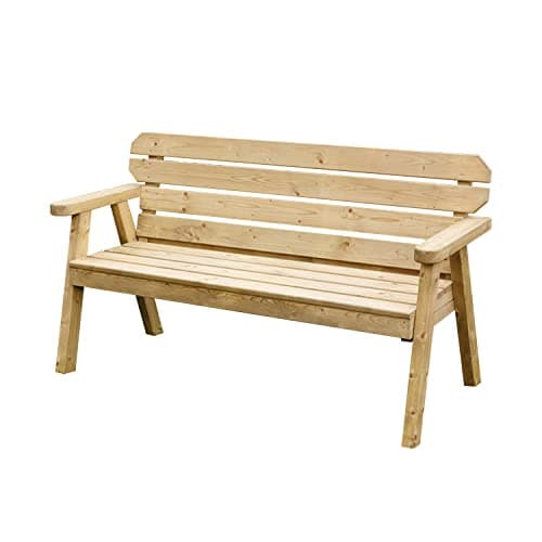 Image of Woodshaw CRAFTED FOR YOUR OUTDOOR SPACE Hampton Bench (5ft) 3 Seater