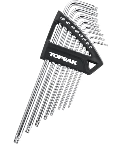 Image of Topeak Duo Torx 8 Piece Wrench Set T7 - T30, Black
