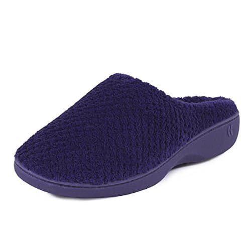 Image of isotoner Ladies Popcorn Mule Slippers, Womens Low-Top Slippers, Blue (Navy), 5 UK (38 EU)