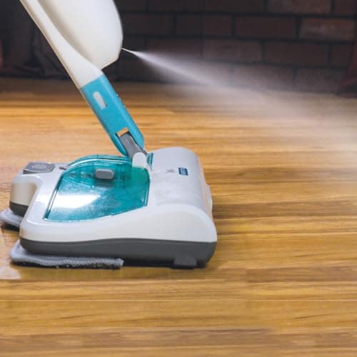 Image of JML Zippi Sweeper Mop - 2-in-1 Cordless Spray Mop with Rotating Brushes & Mist Function, Lightweight Sweeper for Hard Floors, Rechargeable Battery & Built-in Light - Mops for Cleaning Floors