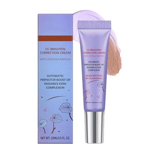 Image of Skin Colour Corrector Cream, 15ml Colour Correcting Cc Cream, Cc Red Correct - Anti Redness Cream, Primer & Blur For Radiance Boosting And Soothing Effects, Even Complexion, Face Concealer For Women