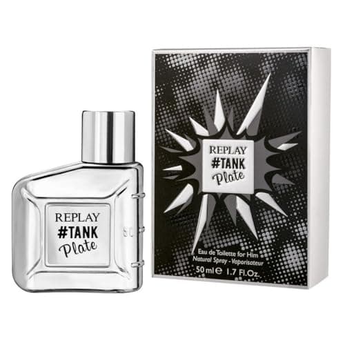 Image of Replay Perfume Replay # Tank Plate For Him Eau de Toilette ml.50 1.7 Fl.Oz Spray