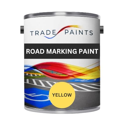 Image of Heavy Duty Road Line Car Park Marking Paint (5 Litre, Yellow.)